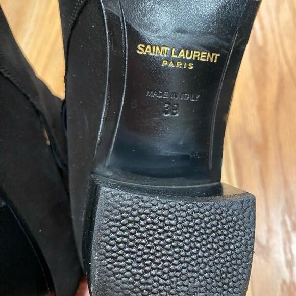 YSL Yves Saint Laurent Suede Booties - Picture 8 of 8